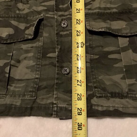 Buffalo David Bitton Military Anorak Camouflage Jacket Women's Size Large - Picture 6 of 6